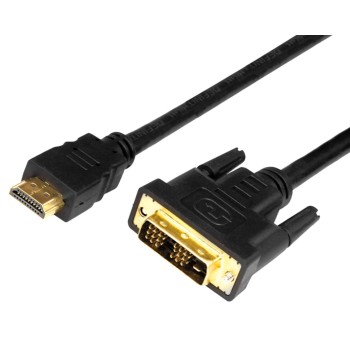 Шнур HDMI - DVI-Dс фильтрами, длина 2 метра (GOLD) (PE пакет) REXANT
