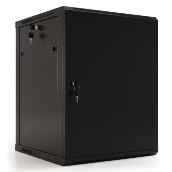Hyperline TWB-0966-SR-RAL9004 Шкаф настенный 19-дюймовый (19") , 9U, 500x600х600мм