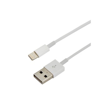 USB кабель для iPhone 5 / 6 / 7 моделей шнур 1 м белый REXANT