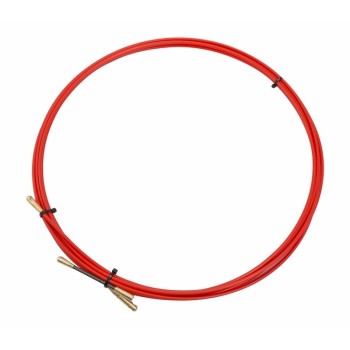 Протяжка кабельная REXANT (мини УЗК в бухте) , стеклопруток, d=3,5 мм 5 м, красная