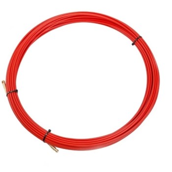 Протяжка кабельная REXANT (мини УЗК в бухте) , стеклопруток, d=3,5 мм 10 м, красная