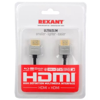 Шнур HDMI - mini HDMI gold 1.5М REXANT