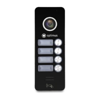 Панель видеодомофона Optimus DSH-1080 / 4 (черный)