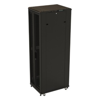Hyperline TTB-4266-DD-RAL9004 Шкаф напольный 19-дюймовый, 42U, 2055x600х600 мм (ВхШхГ)