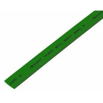 Термоусадочная трубка REXANT 7,0 / 3,5 мм, зеленая, упаковка 50 шт. по 1 м