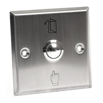 SPRUT Exit Button-84M Кнопка выхода врезная, НР, без индикации, нержавеющая сталь
