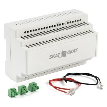SKAT-12-4.0-DIN источник питания 12В 4А АКБ внешн. 1х17-26Ач ток заряда 4,0–Iнагр.