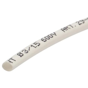 Термоусадочная трубка REXANT 3,0 / 1,5 мм, белая, упаковка 50 шт. по 1 м