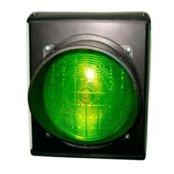 Светофор светодиодный, 1-секционный, зелёный, 230 В