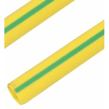 Термоусадочная трубка REXANT 40,0 / 20,0 мм, желто-зеленая, упаковка 10 шт. по 1 м