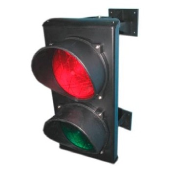 Светофор светодиодный, 2-секционный, красный-зелёный, 230 В
