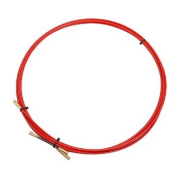 Протяжка кабельная REXANT (мини УЗК в бухте), стеклопруток, d=3,5 мм, 3 м, красная