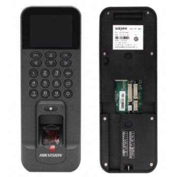 DS-K1T804BMF Терминал доступа со считывателями Mifare карт и отпечатков пальцев