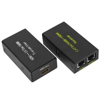 Удлинитель HDMI на 2 кабеля кат. 5е/6 (Передатчик+приемник) Rexant 17-6906