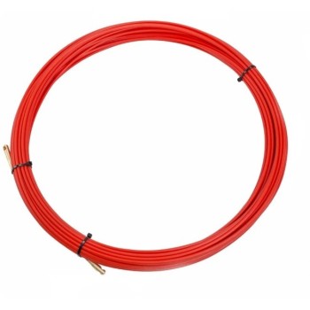 Протяжка кабельная (мини УЗК в бухте) , стеклопруток, d=3,5 мм, 7 м красная
