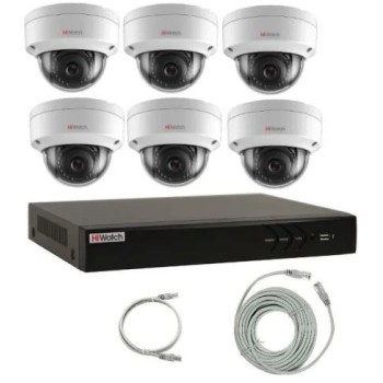 Комплект IP камер видеонаблюдения 6IPHFH2